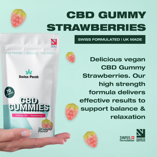 Swiss Peak CBD Strawberry Gummies 70 Gummies