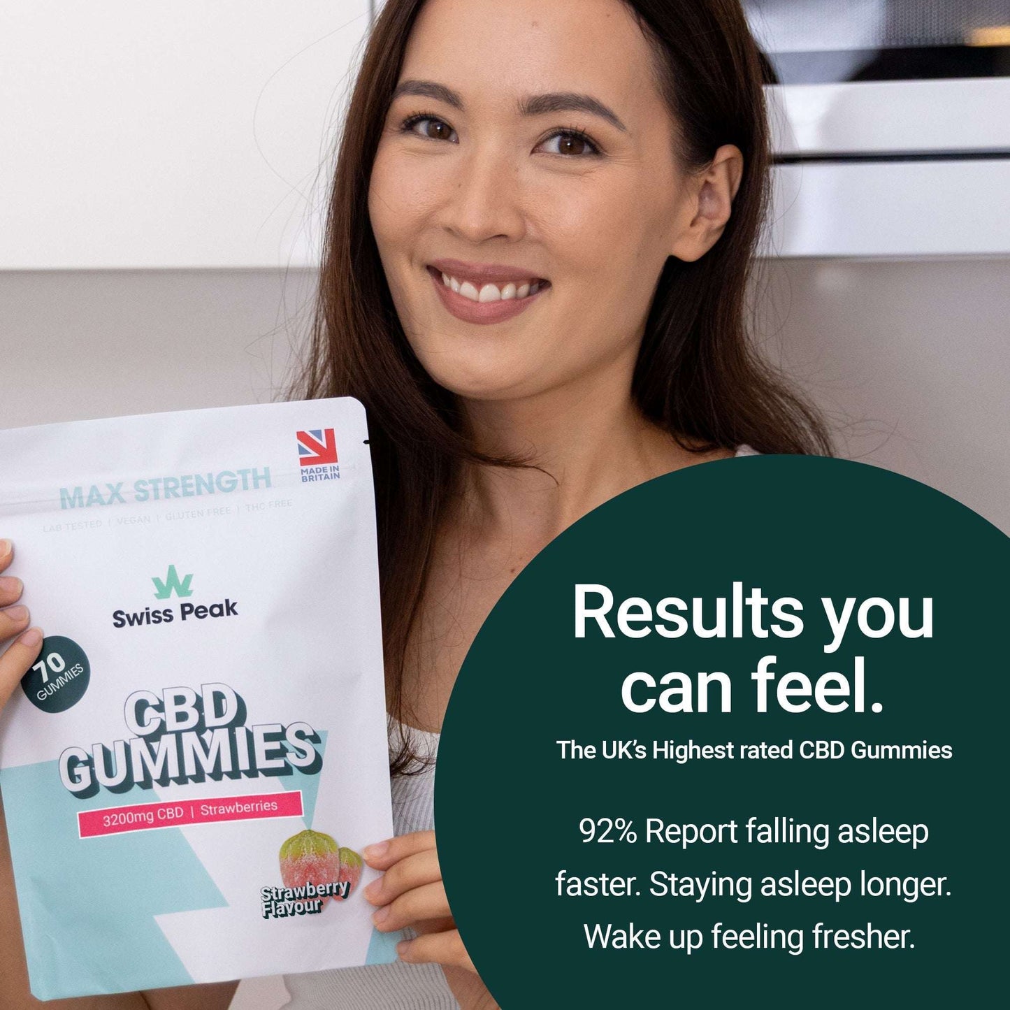 Swiss Peak CBD Strawberry Gummies 70 Gummies product image from Swiss Peak CBD