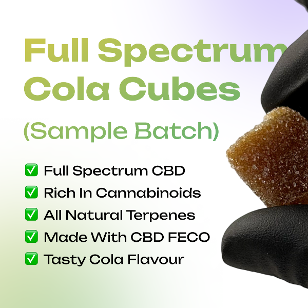 Happy Guys 50mg Full Spectrum CBD - Cola Cubes - Sample Batch | The CBD Hut 