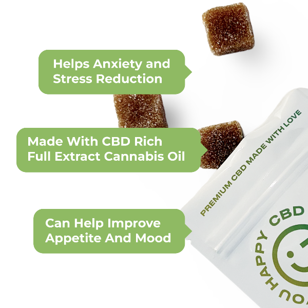 Happy Guys 50mg Full Spectrum CBD - Cola Cubes - Sample Batch | The CBD Hut 