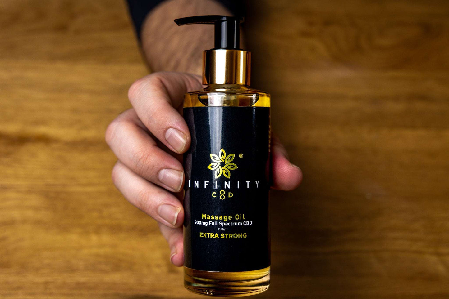 Infinity CBD Full Spectrum Massage Oil 900mg bottle