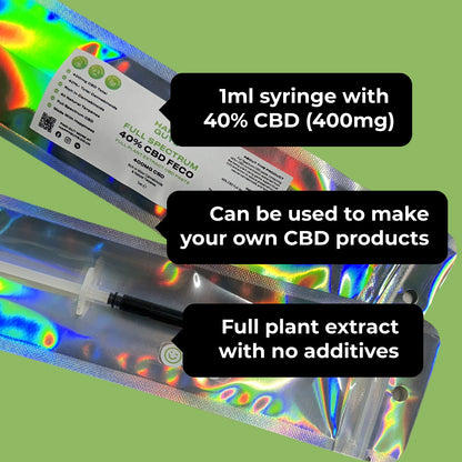 40% CBD Whole Plant Full Spectrum Extract Paste (FECO)