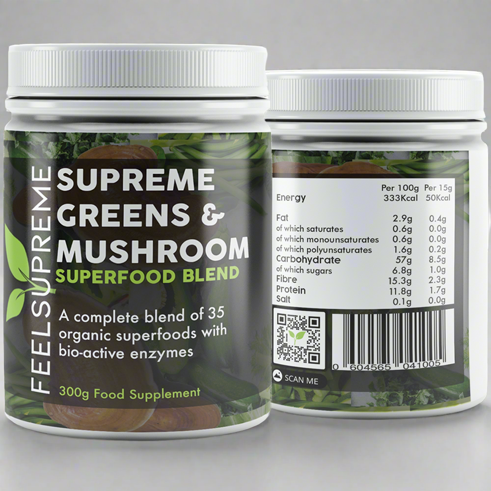 Feel Supreme Greens & Mushroom Superfood Blend 300g