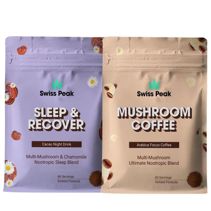 Swiss Peak Grind & Unwind Mushroom Drinks Bundle