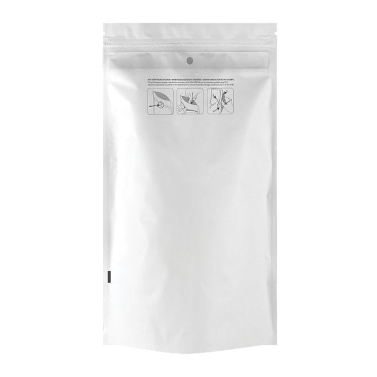 SLAPSTA 14g child-resistant mylar bags clear and white