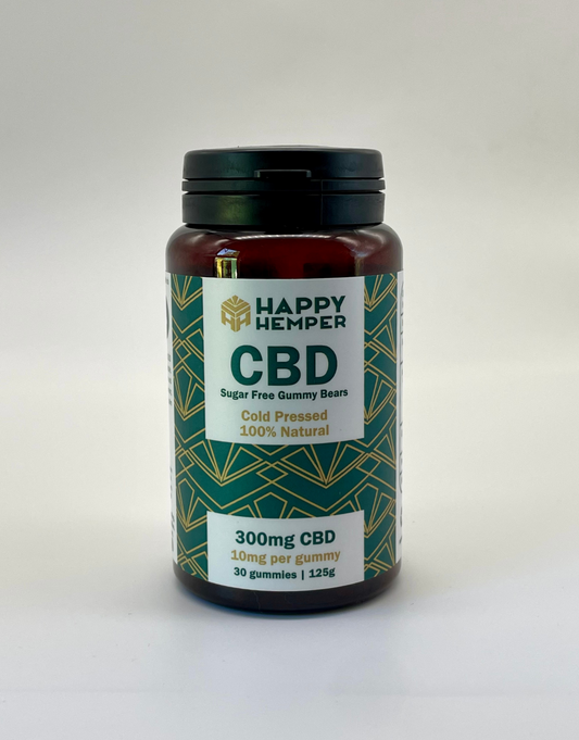 Happy Hemper Sugar-Free CBD Gummy Bears 300mg – 30 Pack