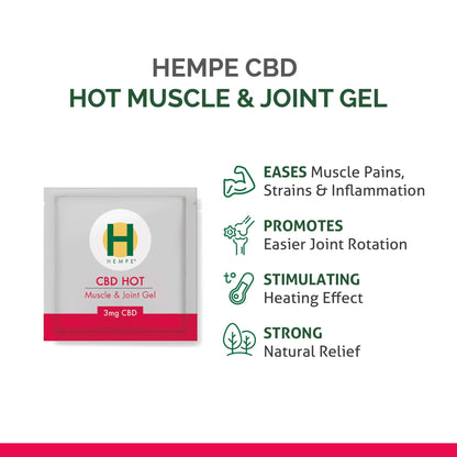 HEMPE Hot Muscle & Joint Gel Sample Sachet 3ml