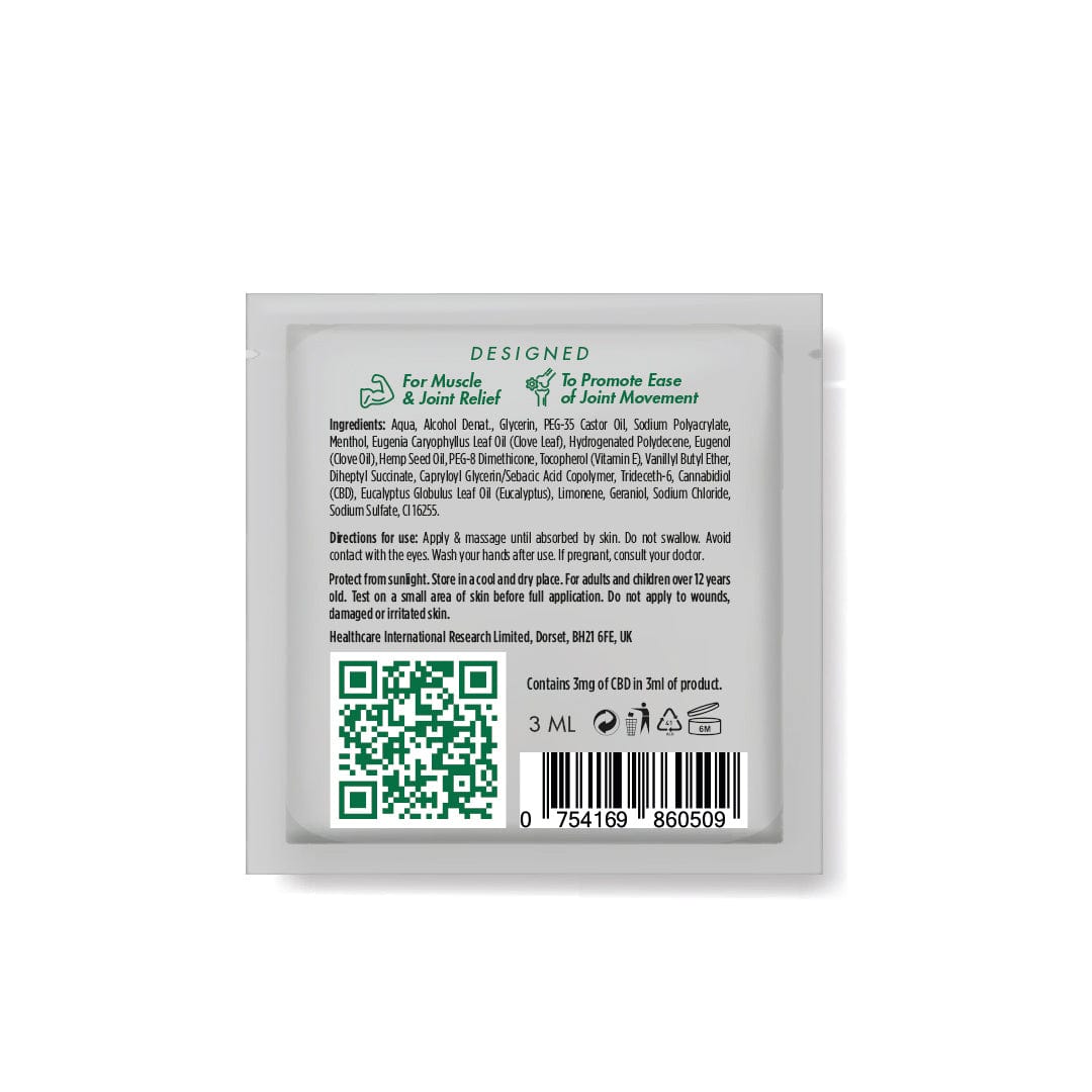 HEMPE Hot Muscle & Joint Gel Sample Sachet 3ml