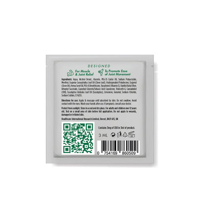 HEMPE Hot Muscle & Joint Gel Sample Sachet 3ml