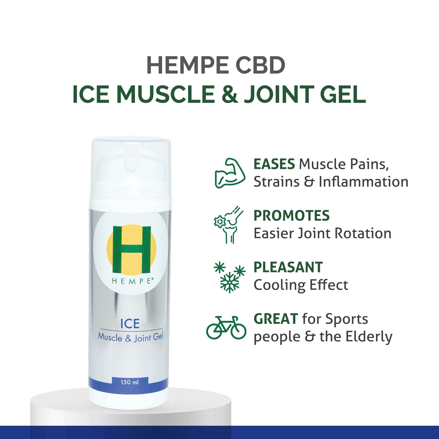 HEMPE Ice CBD Gel 150ml + 25% Extra Free