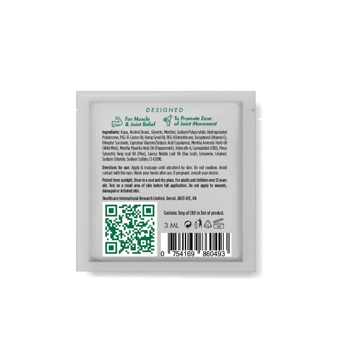 HEMPE Ice Muscle & Joint Gel Sample Sachet 3ml