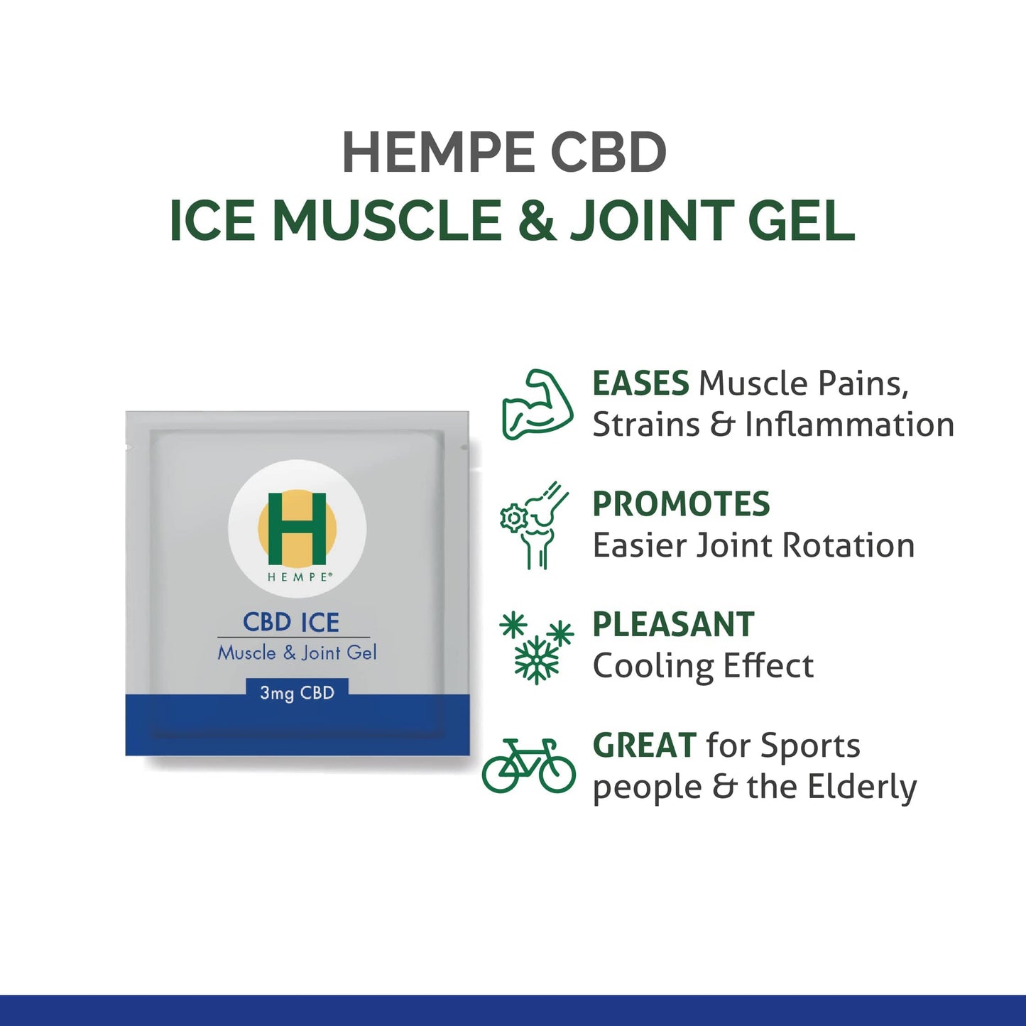 HEMPE Ice Muscle & Joint Gel Sample Sachet 3ml