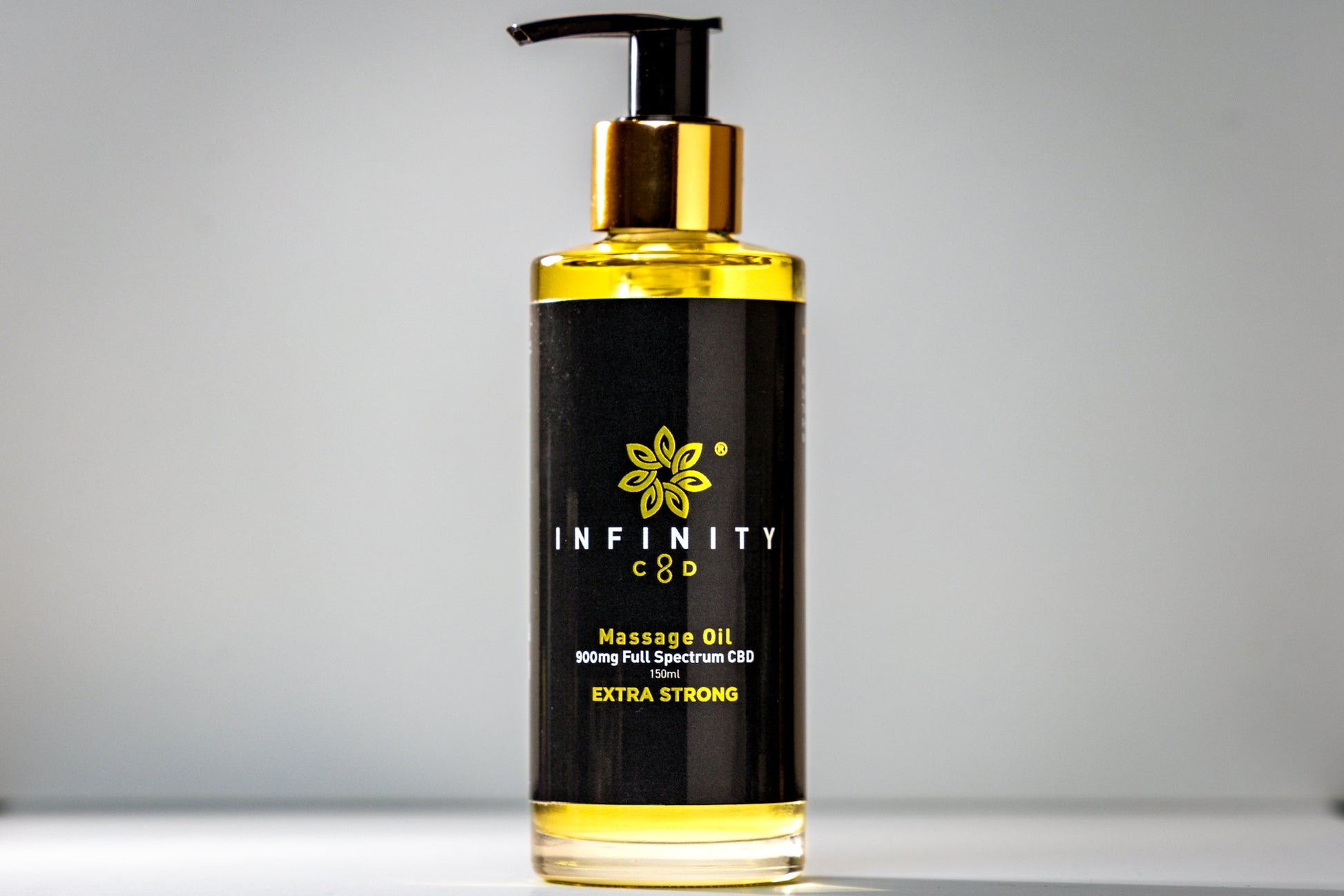 Infinity CBD Full Spectrum Massage Oil 900mg bottle