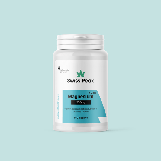 Swiss Peak CBD Magnesium Citrate Tablets 750mg 60 Servings