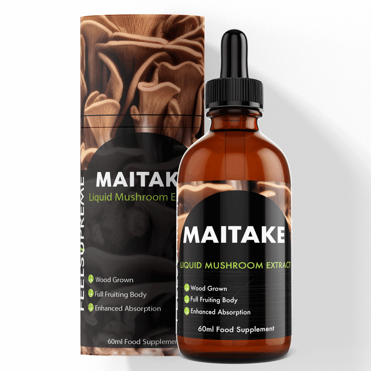 Feel Supreme Maitake Mushroom Extract 60ml bottle