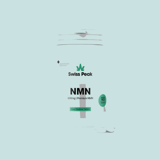 Swiss Peak NMN and NAD Plus Supplement 600mg bottle