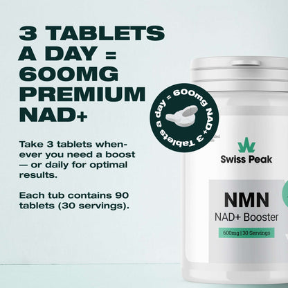 Swiss Peak NMN + NAD+ Capsules 600mg