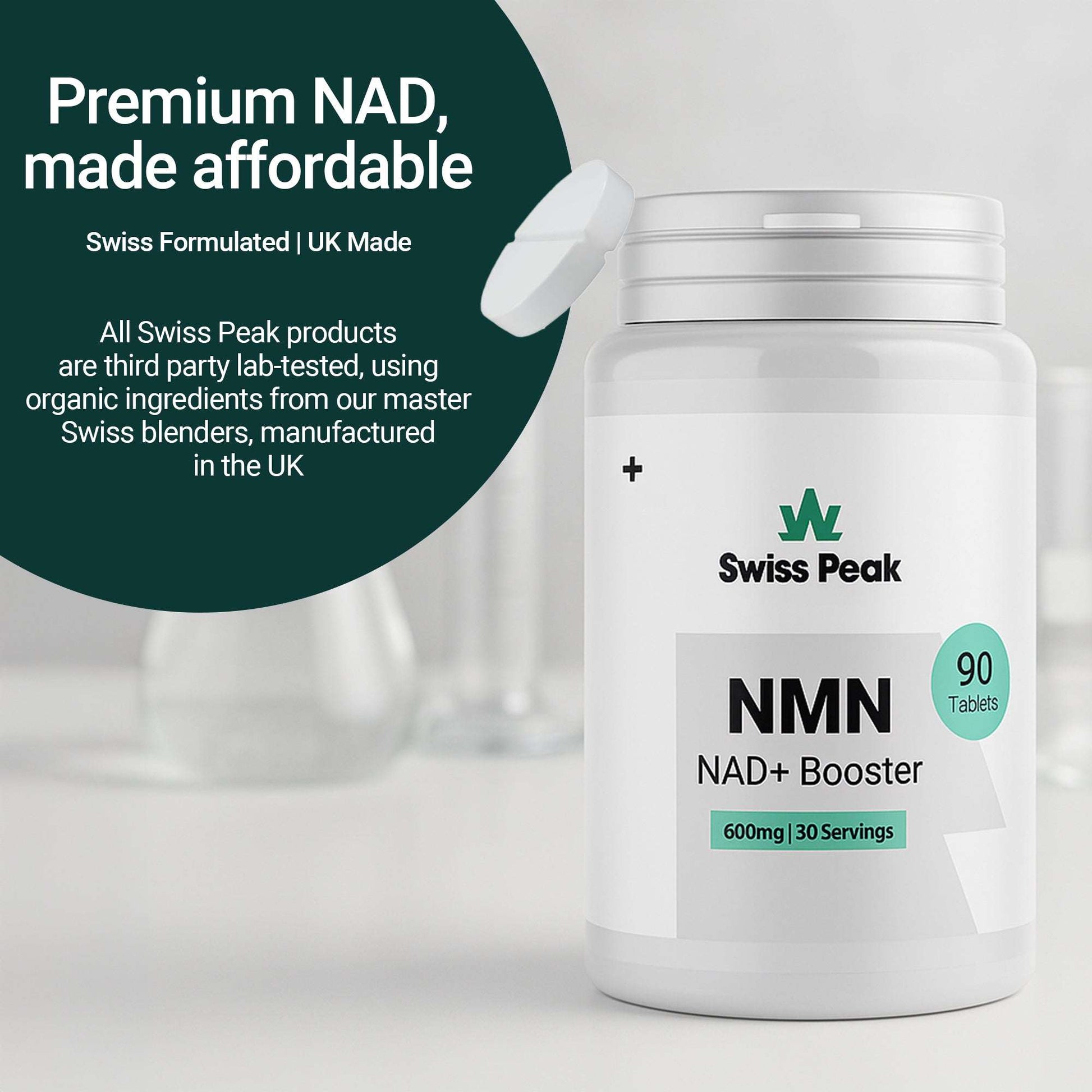 Swiss Peak NMN + NAD+ Capsules 600mg