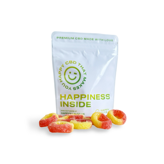 Happy Guys 500mg CBD Gummies - Peach Rings | The CBD Hut
