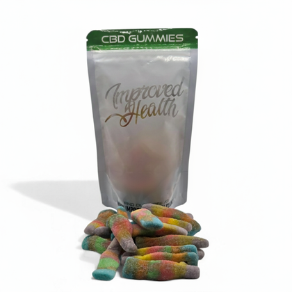 Improved Health Sugar Coated Neon Bottles CBD Gummies 40mg