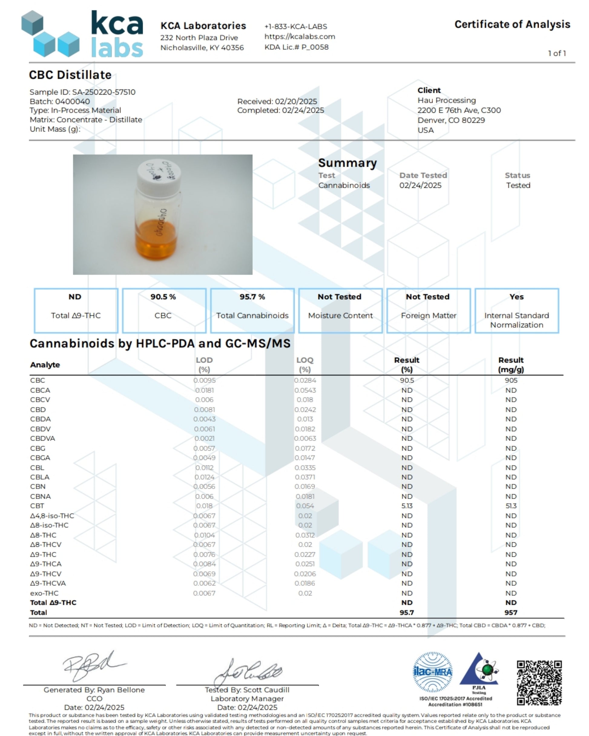 Improved Health CBC Isolate 95.7% 1ml Syringe - The CBD Hut