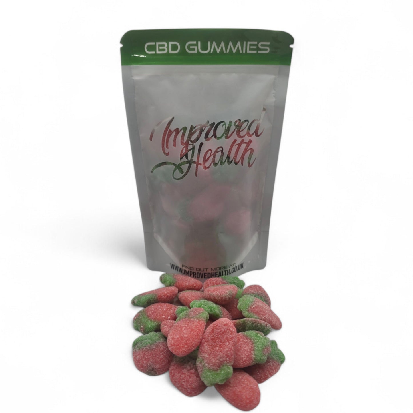 Improved Health Wild Strawberry CBD Gummies 800mg