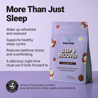 Swiss Peak CBD Sleep Mushroom Cacao Blend 60 Servings