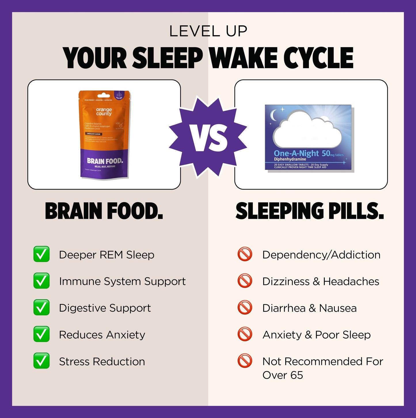 BRAIN FOOD Calm & Unwind Drink 240g