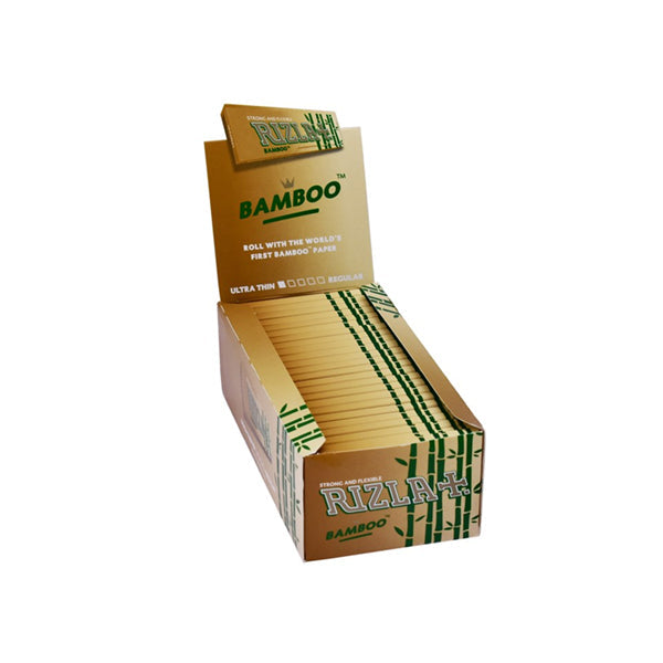 50 New Rizla Bamboo Ultra Thin Regular Rolling Papers - The CBD Hut