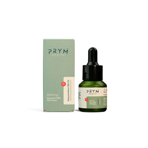 Prym Health 600mg Natural Mint CBD Oil Drops - 15ml - The CBD Hut