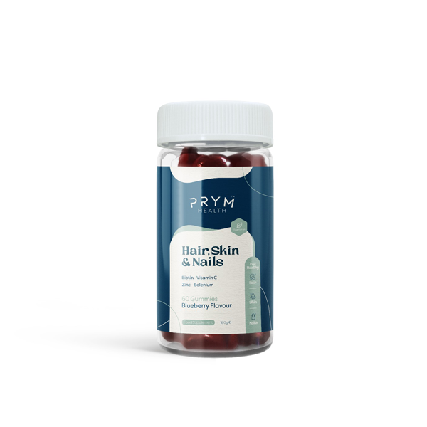 Prym Health Blueberry Biotin, Vitamin C, Zinc & Selenium Gummies - 60 Pieces - The CBD Hut