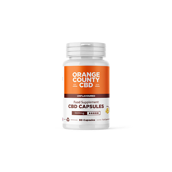 Orange County 3600mg Full Spectrum CBD Capsules - 60 Caps - The CBD Hut