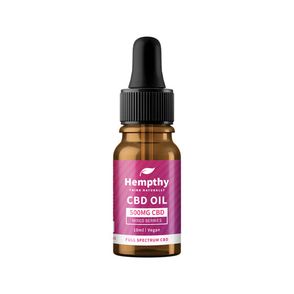 Hempthy 500mg CBD Oil Full Spectrum Mixed Berries - 10ml - The CBD Hut