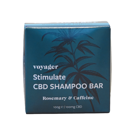 Voyager 100mg CBD Stimulate Shampoo Bar - 100g - The CBD Hut