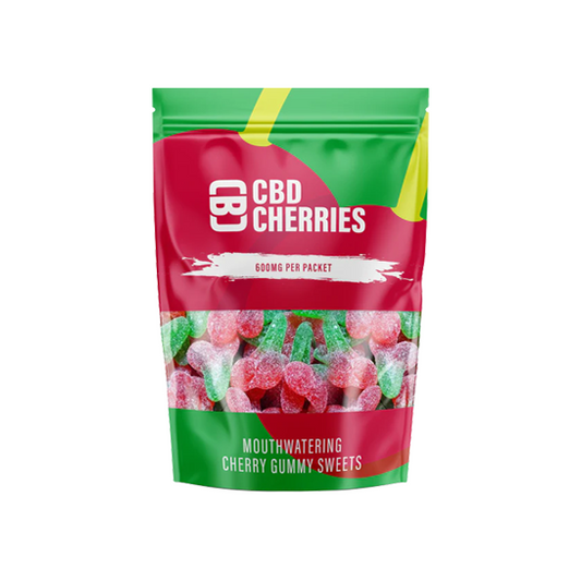 CBD Asylum 600mg CBD Cherry Gummies - 20 Pieces (BUY 1 GET 2 FREE) - The CBD Hut