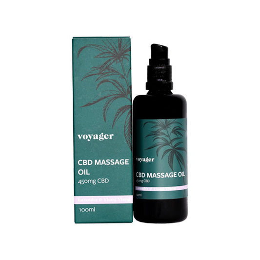 Voyager 450mg CBD Lavender & Ylang Ylang Massage Oil - 100ml - The CBD Hut