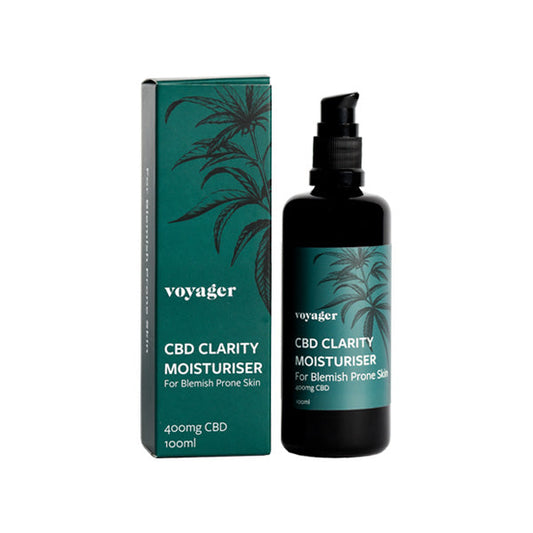 Voyager Clarity 400mg CBD Moisturiser - 100ml | The CBD Hut