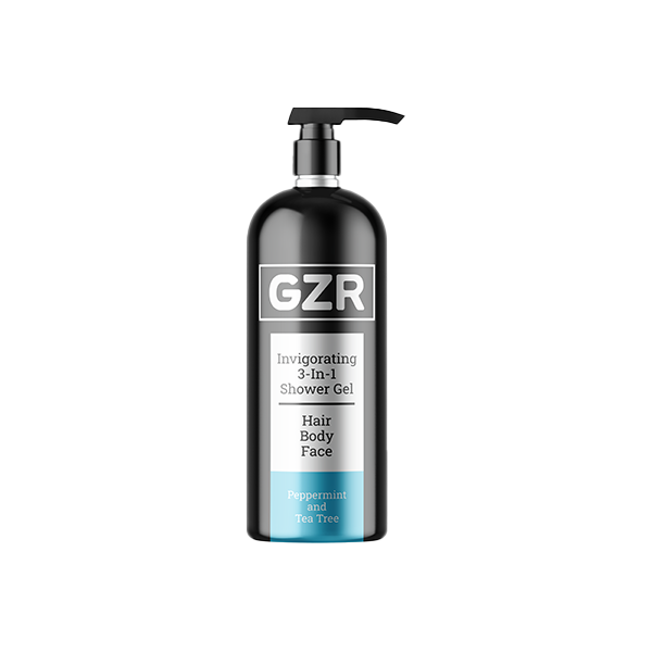 GZR Invigorating 3 In 1 Shower Gel 500ml - The CBD Hut
