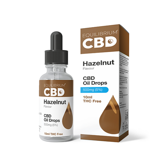 500mg Equilibrium CBD Oil 10ml - Hazelnut Flavour - The CBD Hut
