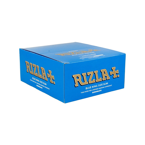 50 Blue King Size Slim Rizla Rolling Papers - The CBD Hut