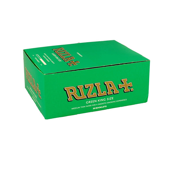 50 Green King Size Rizla Rolling Papers - The CBD Hut