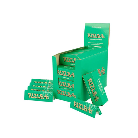 100 Green Multipack Regular Rizla Rolling Papers - The CBD Hut