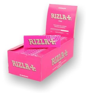 50 Pink Regular Rizla Rolling Papers - The CBD Hut