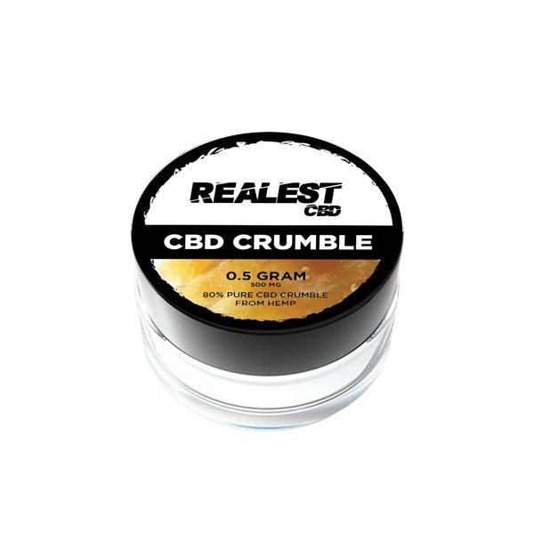 Realest CBD 500mg 80% Broad Spectrum CBD Crumble (BUY 1 GET 1 FREE) - The CBD Hut