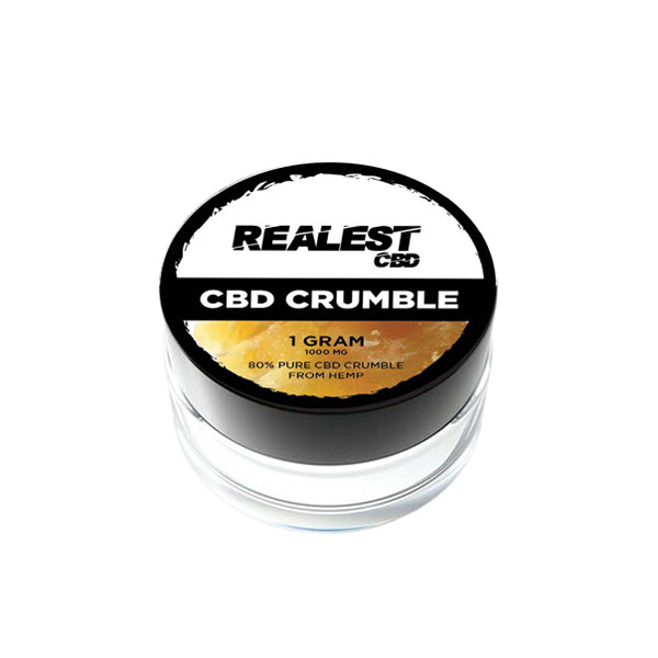 Realest CBD 1000mg 80% Broad Spectrum CBD Crumble (BUY 1 GET 1 FREE) - The CBD Hut