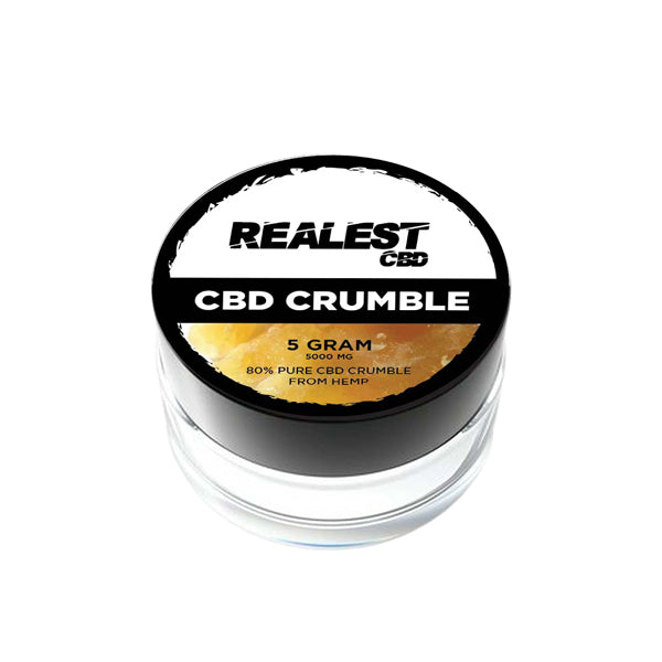 Realest CBD 5000mg 80% Broad Spectrum CBD Crumble (BUY 1 GET 1 FREE) - The CBD Hut