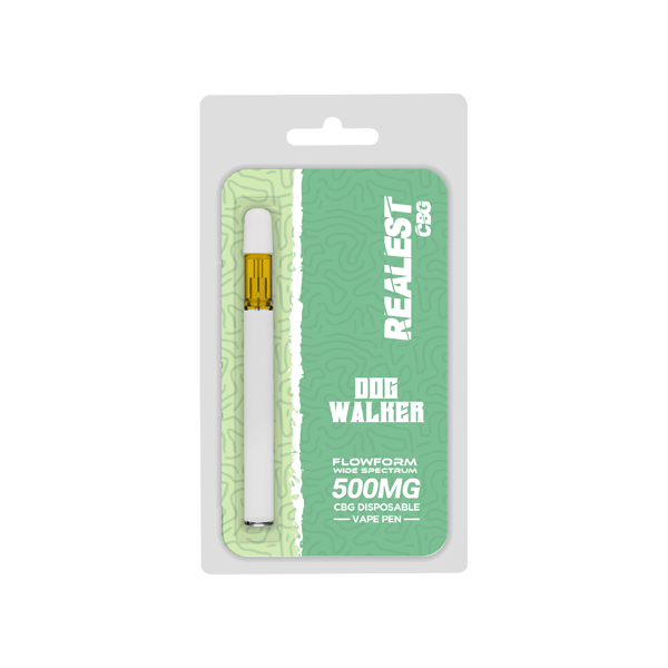 Realest CBG 500mg Flowform Wide Spectrum CBG Disposable Vape Pen 170 Puffs (BUY 1 GET 1 FREE) - The CBD Hut