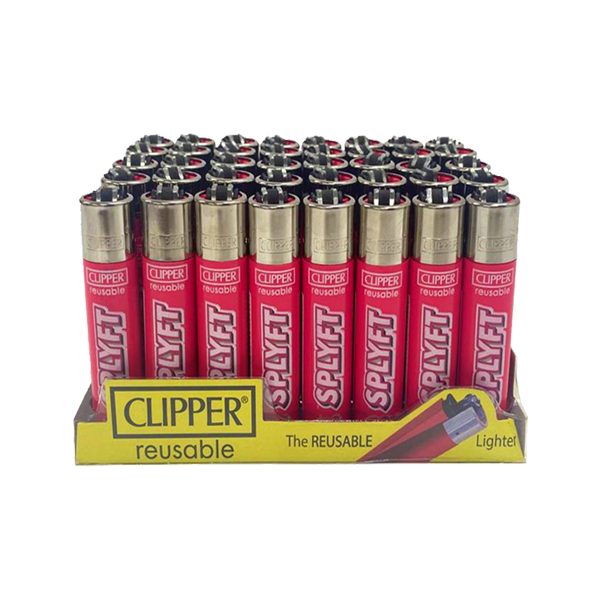 40 Clipper SPLYFT Pink Large Classic Refillable Lighters - The CBD Hut